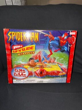 Marvel Spiderman Wham O Slip N Slide Web Racer 2003 2x16ft Vintage Classic Y2K S